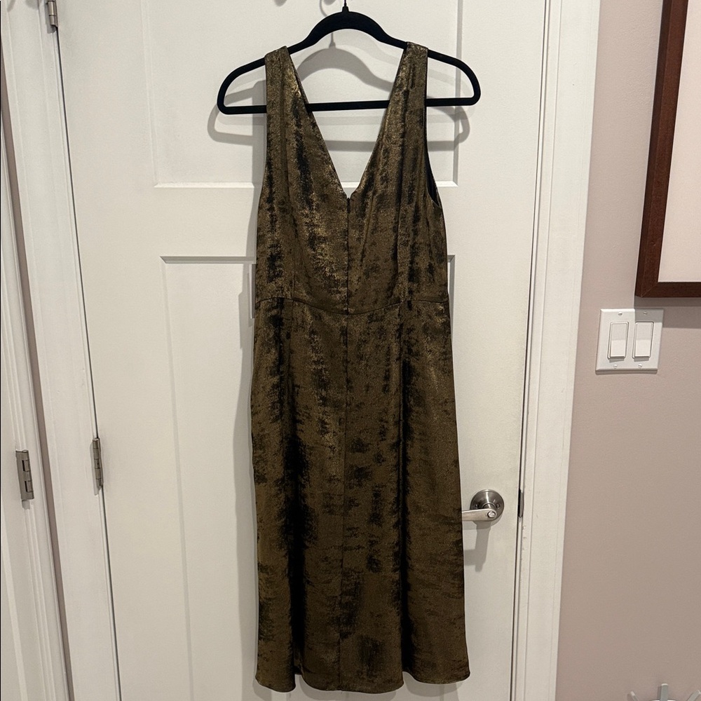 Bailey 44 Metallic Gold Midi Dress - Picture 3 of 4